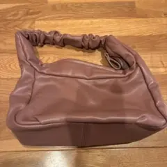 ピンク 合成皮革 ショルダーバッグ