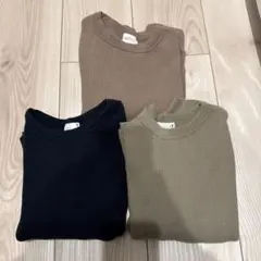 プティマイン長袖カットソー 3色セット サイズ120