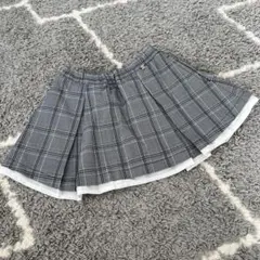 プティマイン　チェック柄スカパン　100cm petit main