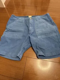 OP EDWINコーデュロイショートパンツ 青