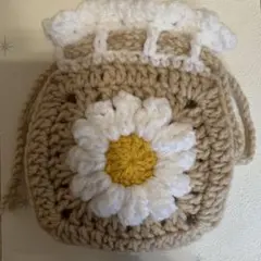 かぎ針編み巾着袋