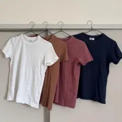 UNIQLO クルーネックTシャツ 4枚セット 半袖 レディース Mのサムネイル