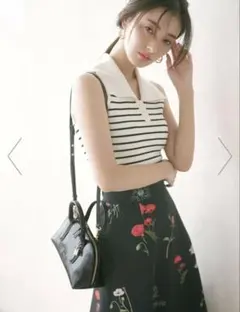 スナイデル　Sustainable襟付きニットプルオーバー