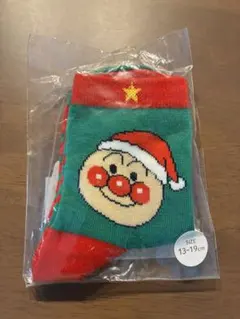 アンパンマン クリスマス　靴下 13-19cm