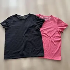 UNIQLO レディースウエア(XL)2枚セット(黒・ピンク)のサムネイル