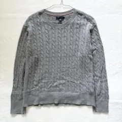 美品★TOMMY HILFIGER トミー ケーブル ニット セーター 定番