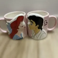 アリエル エリック王子 マグカップ　ペアマグカップ　ディズニー プリンセス