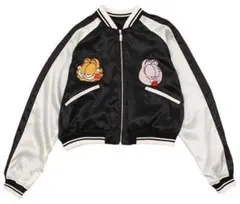 PUNYUS ガーフィールド スカジャン　ブラック