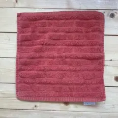 HERMES オレンジ コットンタオルハンカチ