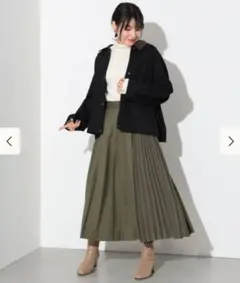 ブラック　BEAMS HEART 襟コーデュロイ ブルゾン　24AW