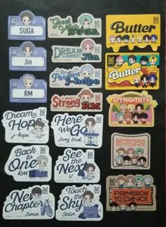 BTS　TinyTAN　モバイルステッカーコレクション　18枚まとめ売り