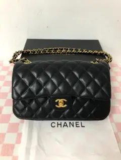 ⌘｛ブラック｝⌘ CC ロゴノベルティ チェーン ショルダー バック