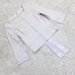 ナチュラルビューティーベーシック ノーカラージャケット S ベージュ フォーマル