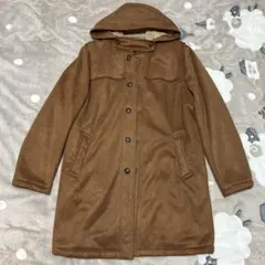 m.f. editorial ブラウン フリース ロングコートのサムネイル