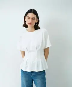 N.O.R.C タック シルエット トップス カットソー ブラウス