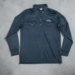 長袖 ポロシャツ callaway キャロウェイ ゴルフ ウェア シャツ 黒