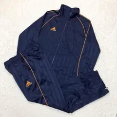 アディダスadidas ジャージ上下セット セットアップ デカロゴ ビッグサイズ
