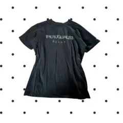 1PIU1UGUALE3 Tシャツ 黒 メンズ レディース ギャル 平成