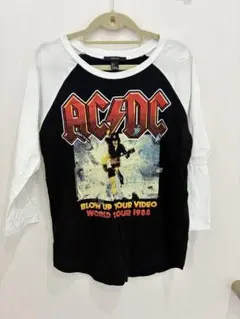 ラグラン七分袖　バンドT AC/DC