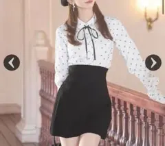 ミシェルマカロン　くびれ♡美脚スカート　ブラック　フリーサイズのサムネイル