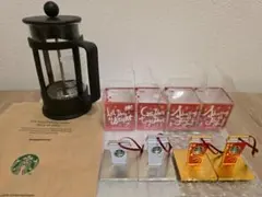 Starbucks オーナメント(スタンプ) 4種セット フレンチプレス付きのサムネイル