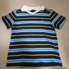 BURBERRY LONDON ボーダー柄 Vネック Tシャツ 130Aのサムネイル