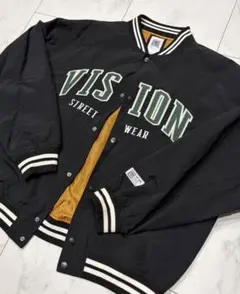 VISION ストリートウェア ナイロンジャケット ブラックＭ