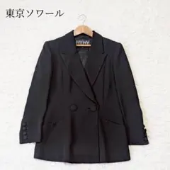 東京ソワール Hiromi Yoshida ダブルテーラードジャケット 11 黒