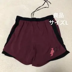 ナイキ ワイルドラン 2-in-1 ランニングパンツ インナータイツ付 エンジのサムネイル