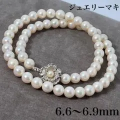 8.6-9.3mm 】ジュエリーマキ 本真珠 パールネックレス シルバー刻印