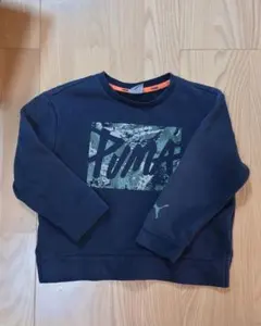 PUMA★黒裏起毛トレーナー★120