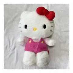 Hello Kitty ぬいぐるみ 赤いオーバーオール - メルカリ