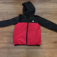 12日までお値下げ！しまむら　子供用 薄手　赤✕黒ジャンパー　130