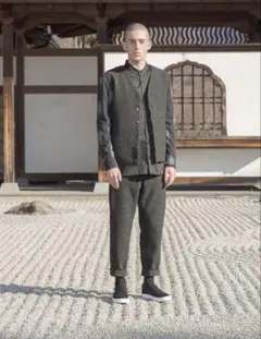 yotsuba ノーカラージャケット＆ワイドスラックス セット - メルカリ