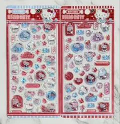 新品　2枚セット　ハローキティ　ぷっくりシール　立体　3D かわいい　まとめ売り