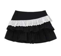 andwang Charm frill culotte mini skirt - メルカリ