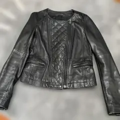 COMPTOIR DESCOTONNERSレディース ブラック レザージャケット