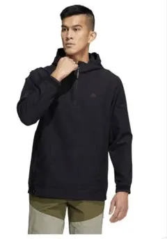 adidas golfミニリップ撥水長袖アノラックフーディージャケットＭサイズ