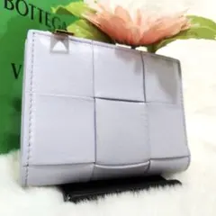 ✨極美品　付属品完備✨ボッテガ　二つ折り　カセット　イントレチャート　レザー