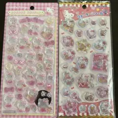 ハローキティ ボンボンドロップシール ウォーターシール　　2枚セット