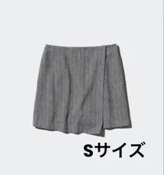 UNIQLO ツイードスコート ダークグレー　S