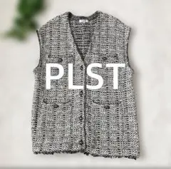 PLST ツイードノースリーブベスト - メルカリ