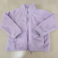 ユニクロラベンダー フリースジャケット (120cm)