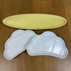 ①ル・クルーゼ 3枚セット 皿 ネオ・オブロング・プレート 25 cm