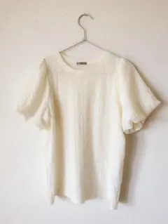 mysa closet 半袖 バルーンスリーブプルオーバー　アイボリー M