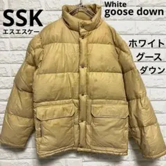 SSK　ホワイトグース　ダウンジャケット　90s　レトロ　ビッグシルエット