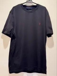 LOUIS VUITTON ロゴ刺繍 クルーネック Tシャツ ブラック - メルカリ