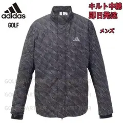 XL黒　即日発送/定価24200円 アディダス ゴルフ 中綿 キルトジャケット
