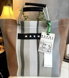 セール‼️新品　 MARNI ストライプ トートバッグ