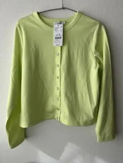 【未使用】earth music&ecology イエローカーディガン Sサイズ